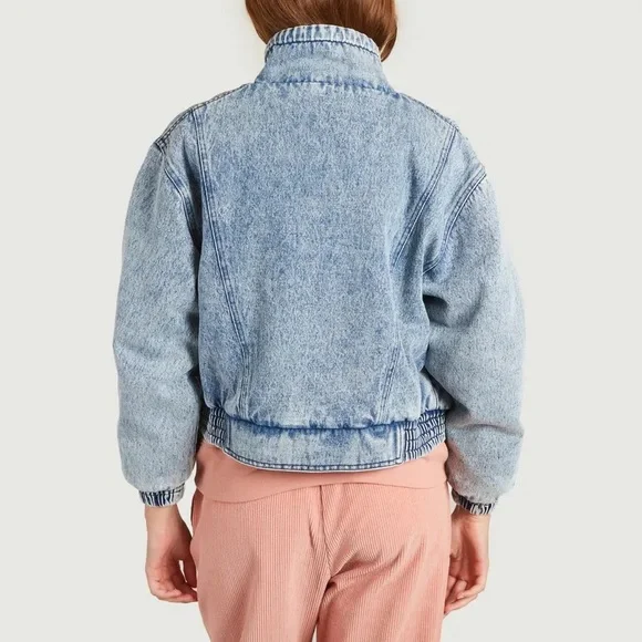 The New Society Bimba padded denim bomber jacket NWOT Rare! Ba&sh Sessun - Picture 3 of 4